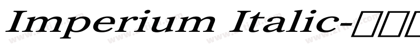 Imperium Italic字体转换